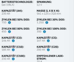 ECTIVE Slim 230AH Gel Batterien