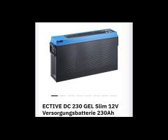 3x ECTIVE Slim 230AH Gel Batterien